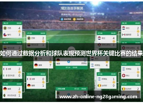 如何通过数据分析和球队表现预测世界杯关键比赛的结果
